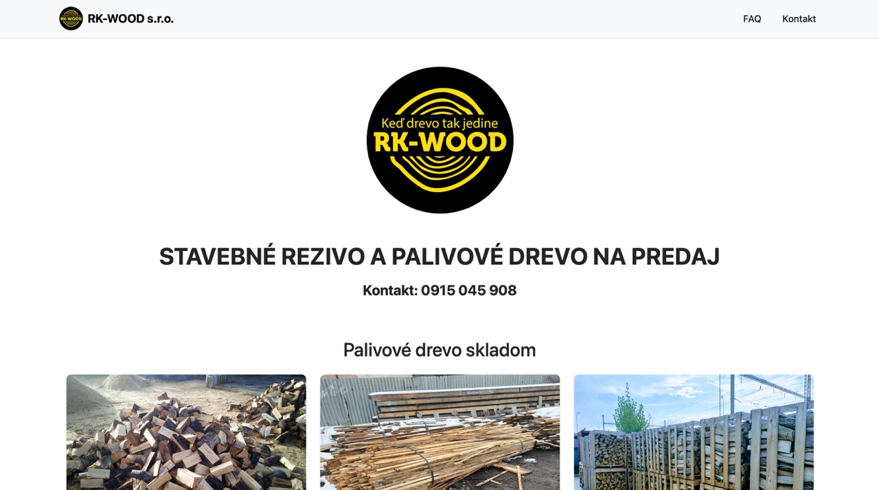 RK-Wood – screenshot webu